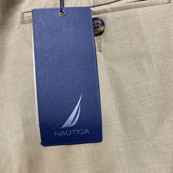 Nautica Women's Khaki Button Zip Wool Chino Pants Size 36 - Picture 9 of 11